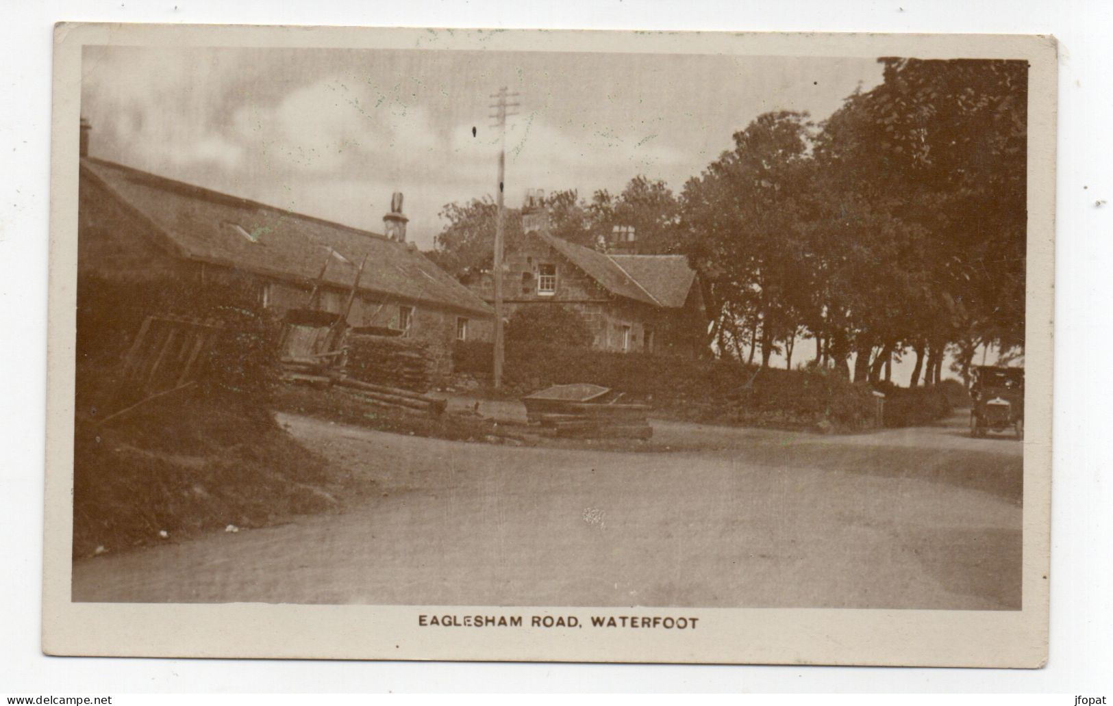 ECOSSE - WATERFOOT Eaglesham Road, Carte Photo - Renfrewshire