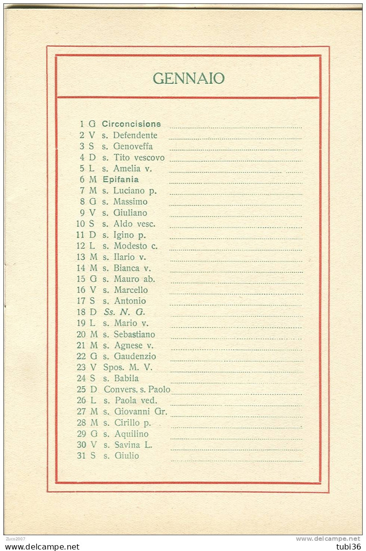 CALENDARIO 1925   - CON COPERTINA  ILLUSTRATA E FIRMATA  DA ANSELMO BALLESTER - PAGG.8  FORMATO 13X18,5 - Tamaño Grande : 1921-40