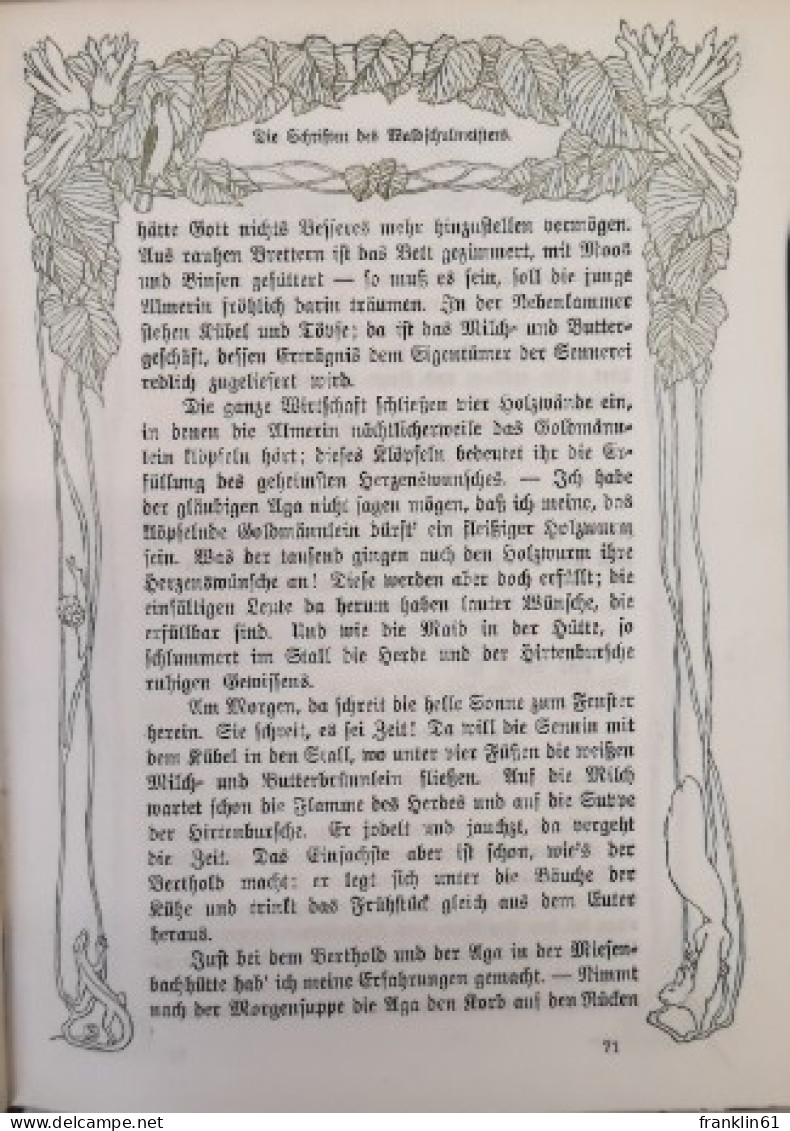 Die Schriften des Waldschulmeisters.