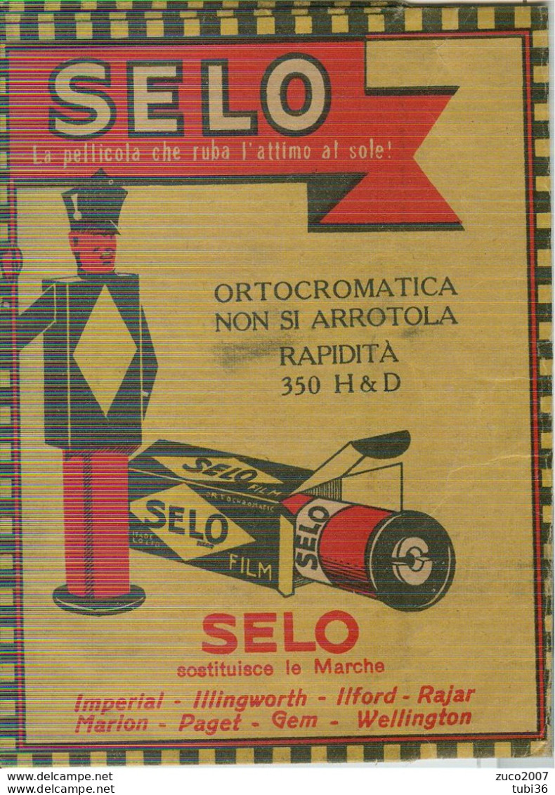 "SELO, LA PELLICOLA " VECCHIA CUSTODIA CON 5 NEGATIVI ,CON PUBBLICITA'-TIMBRO RICCARDO AVRONE-BOLOGNA, - Supplies And Equipment