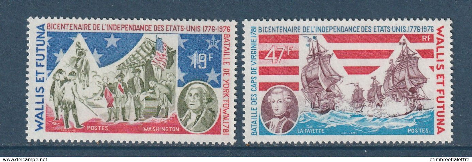 Wallis Et Futuna - YT N° 190 Et 191 ** - Neuf Sans Charnière - 1976 - Ongebruikt