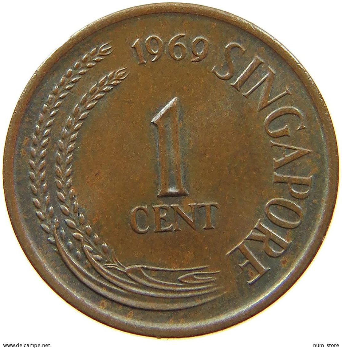 SINGAPORE CENT 1969  #MA 073218 - Singapore