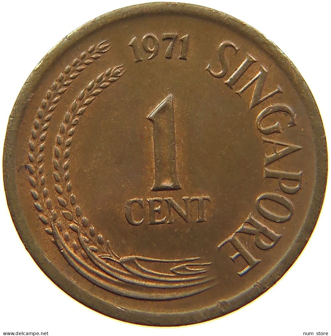 SINGAPORE CENT 1971  #MA 073217 - Singapour