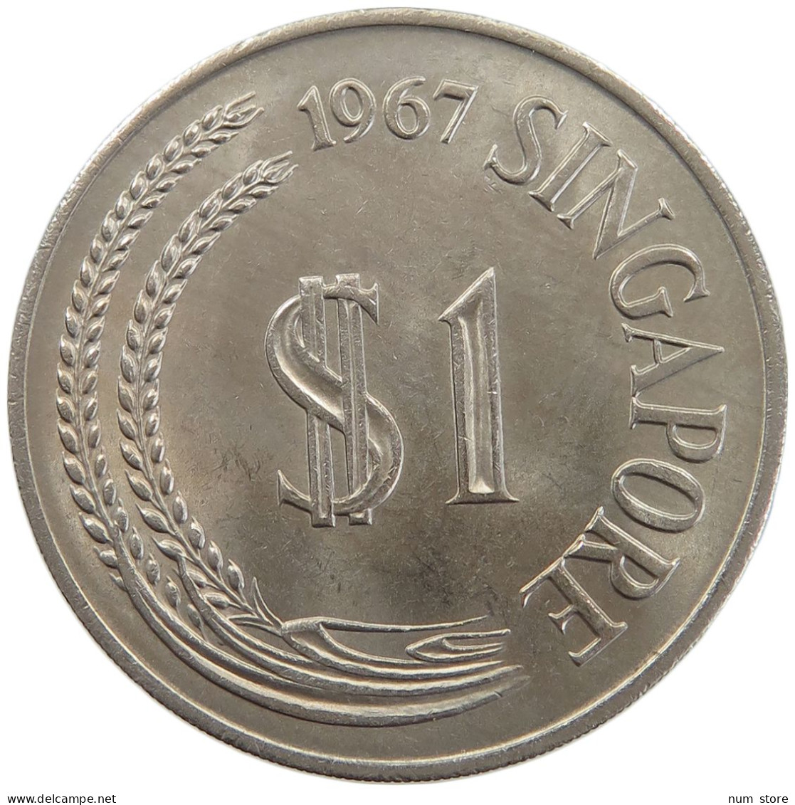 SINGAPORE DOLLAR 1967  #MA 025833 - Singapour