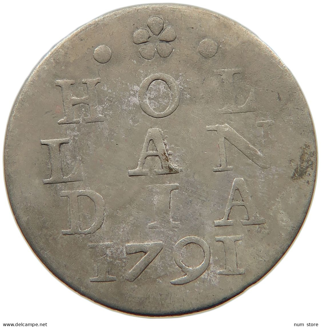 SINGAPORE 2 STUIVERS 1791 SINGAPORE IMITATIVE 2 STUIVERS DATED-1791 (1834-1836) BIRMINGHAM MINT #MA 068269 - Singapore