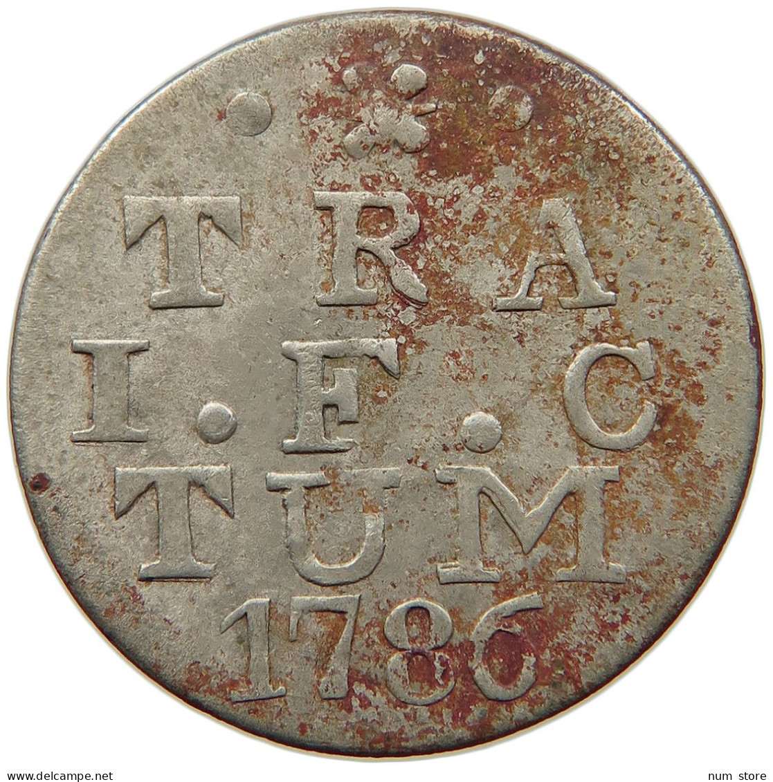 SINGAPORE MERCHANT TOKEN 2 STUIVERS 1786 MINTED IN PRIVATE MINT IN BIRMINGHAM , 2 STUIVER UTRECHT #MA 067522 - Singapour