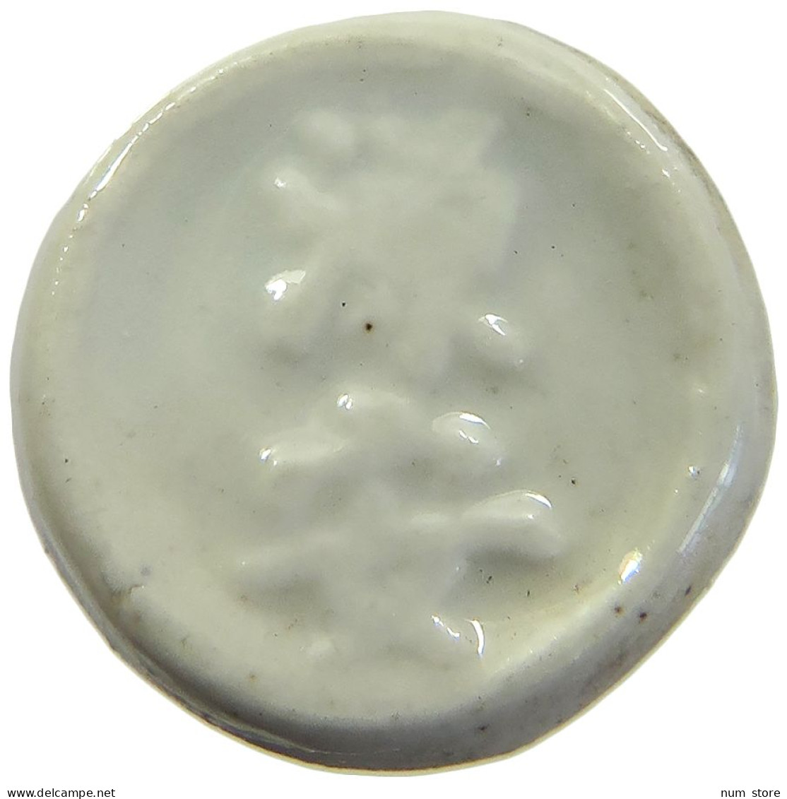 SIAM THAILAND TOKEN  SIAMESE GAMBLING TOKEN PORZELLAN, PORCELAIN #MA 098683 - Thaïlande