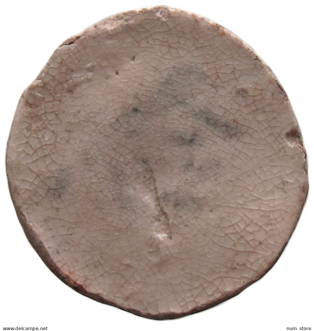 SIAM THAILAND TOKEN  SIAMESE GAMBLING TOKEN PORZELLAN, PORCELAIN #MA 026108 - Thaïlande