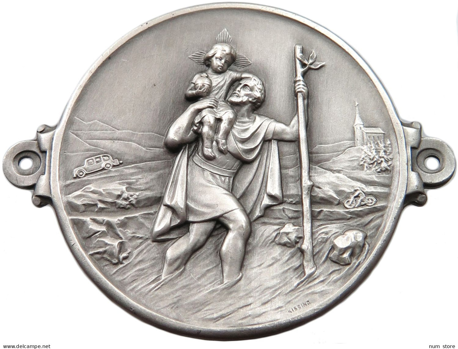 SCHWEIZ MEDAILLE O.J. ST. BERNARD, KISSING #MA 014454 - Autres & Non Classés