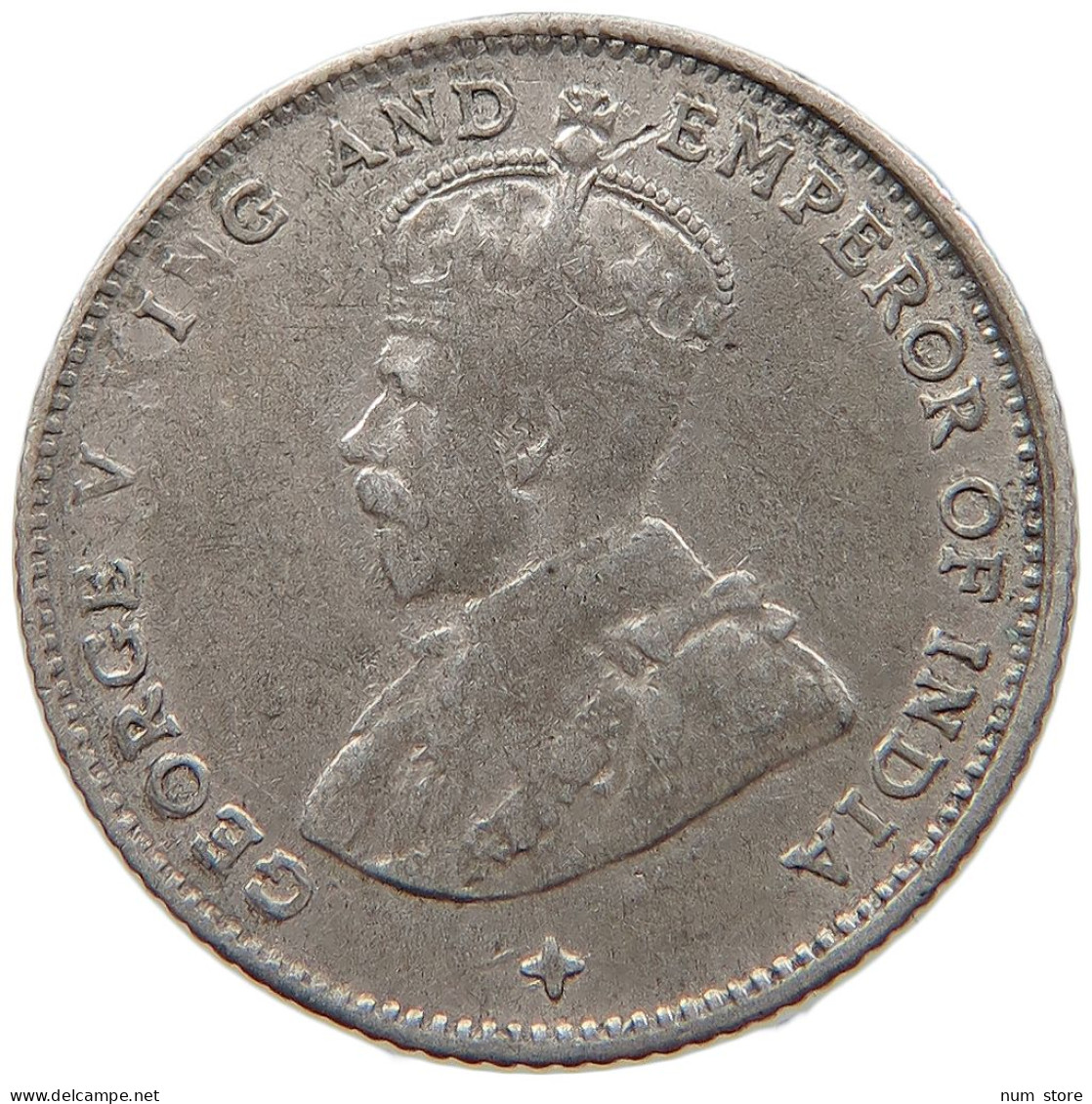 STRAITS SETTLEMENTS 10 CENTS 1919 GEORGE V. (1910-1936) #MA 067526 - Colonie
