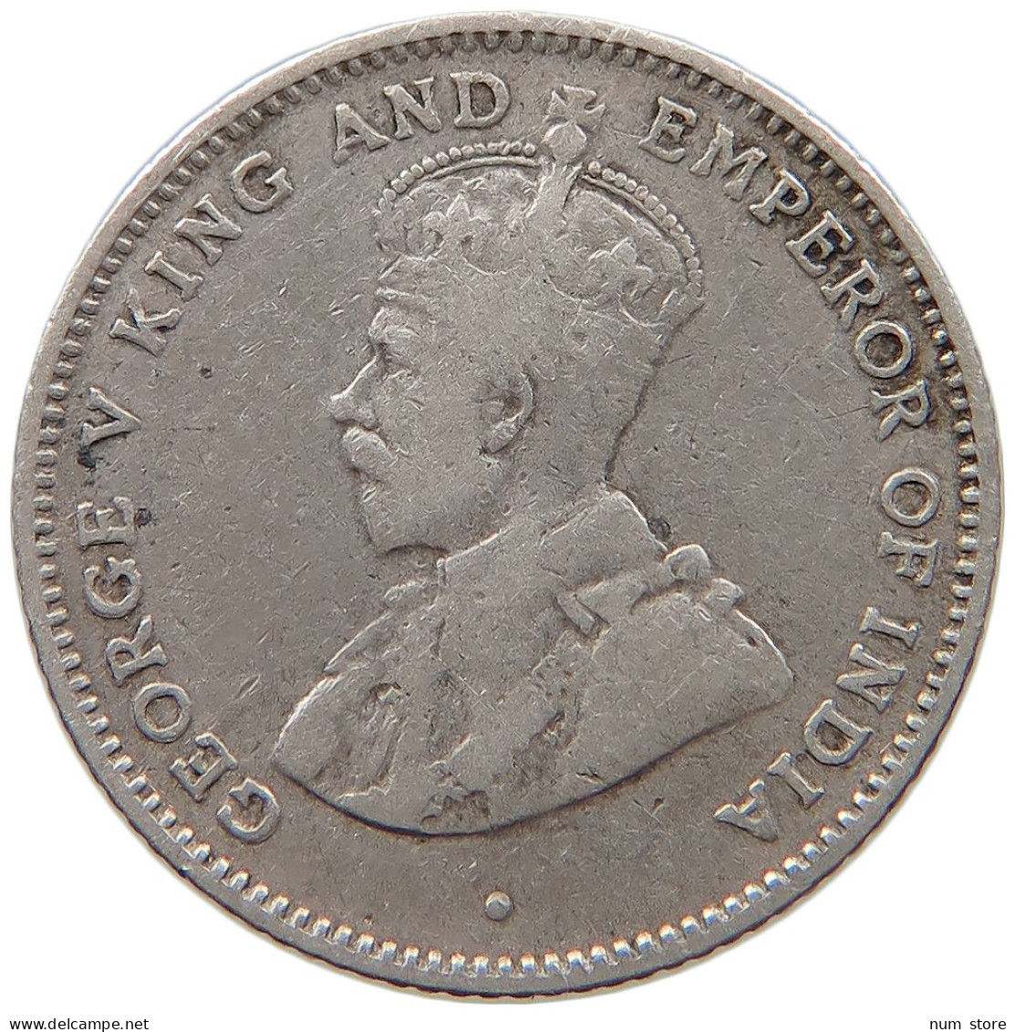 STRAITS SETTLEMENTS 10 CENTS 1917 GEORGE V. (1910-1936) #MA 068295 - Colonie