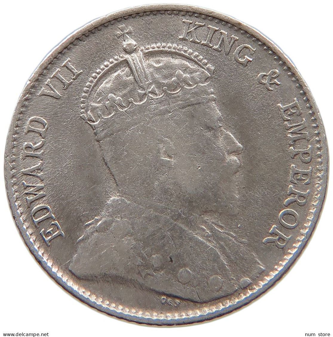 STRAITS SETTLEMENTS 10 CENTS 1910 EDWARD VII., 1901 - 1910 #MA 068297 - Colonies