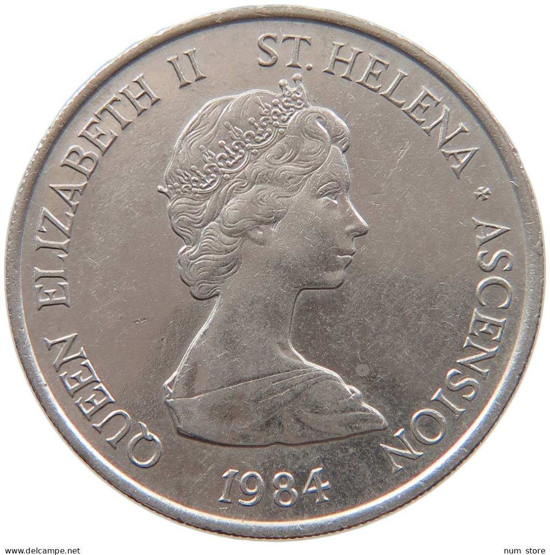 ST. HELENA 10 PENCE 1984 ELIZABETH II. (1952-2022) #MA 066573 - Sant'Elena