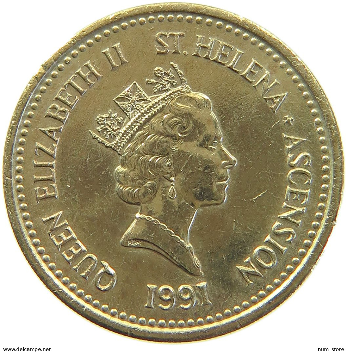 ST. HELENA POUND 1991 ELIZABETH II. (1952-2022) #MA 066576 - Sainte-Hélène