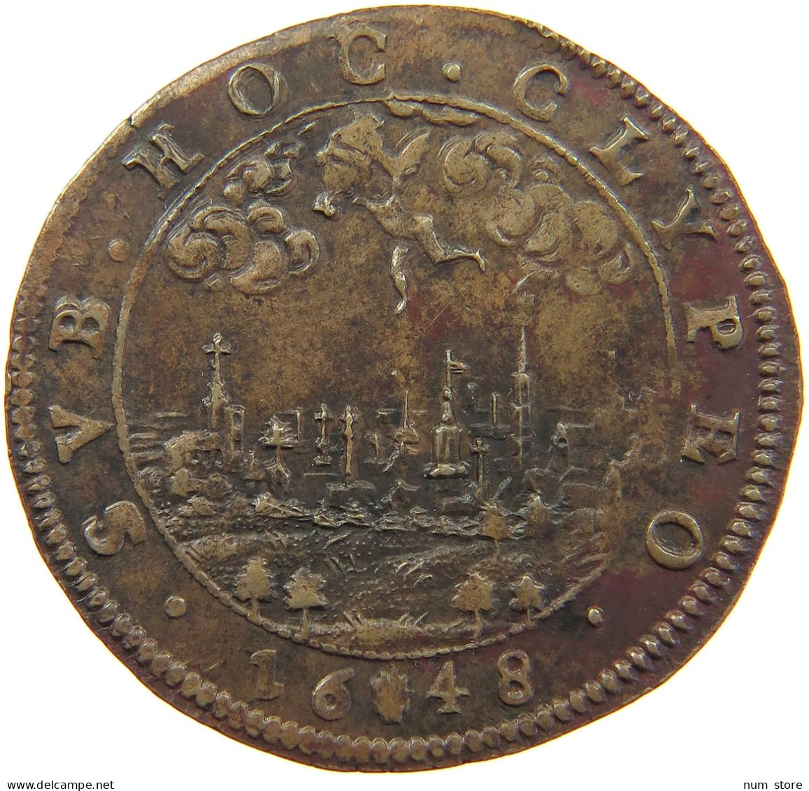 SPANISH NETHERLANDS RECHENPFENNIG JETON 1648 FELIPE IV. 1621-1665 #MA 068951 - Países Bajos Españoles