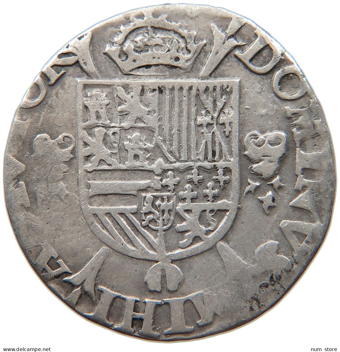 SPANISH NETHERLANDS 1/5 PHILIPSDAALDER ECU ESCUDO  FELIPE II. 1556-1598 #MA 105074 - Paesi Bassi Spagnoli