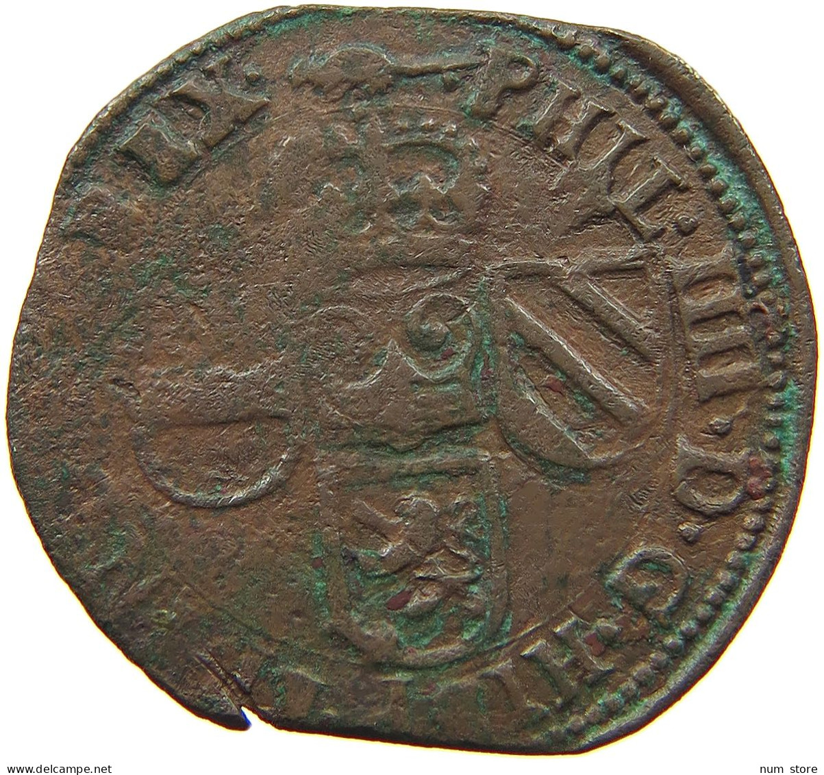 SPANISH NETHERLANDS ARTOIS LIARD 1628 FELIPE IV. 1621-1665 #MA 073121 - Pays Bas Espagnols