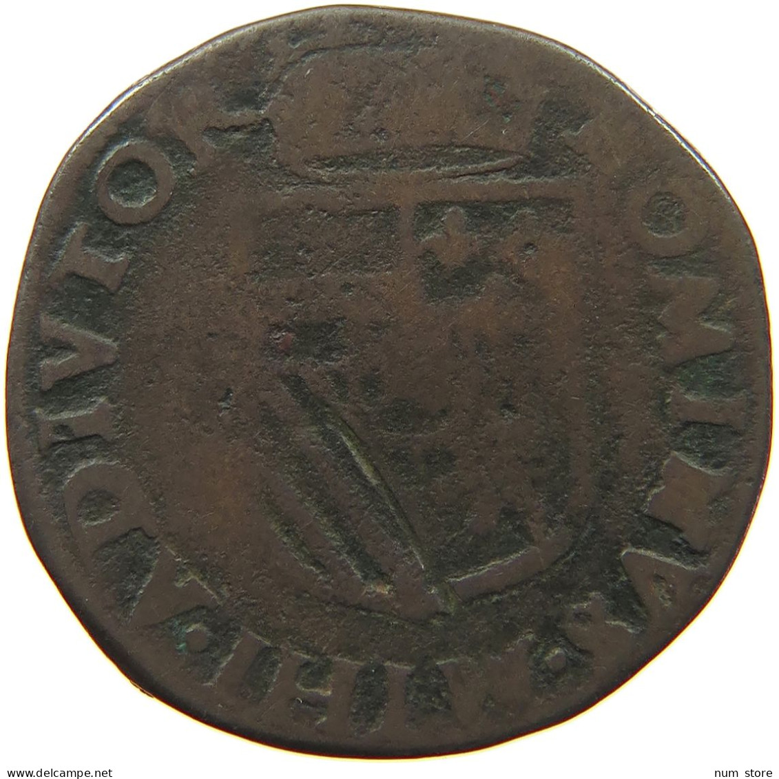 SPANISH NETHERLANDS BRABANT LIARD 1586 FELIPE II. 1556-1598 #MA 065664 - Spanische Niederlande