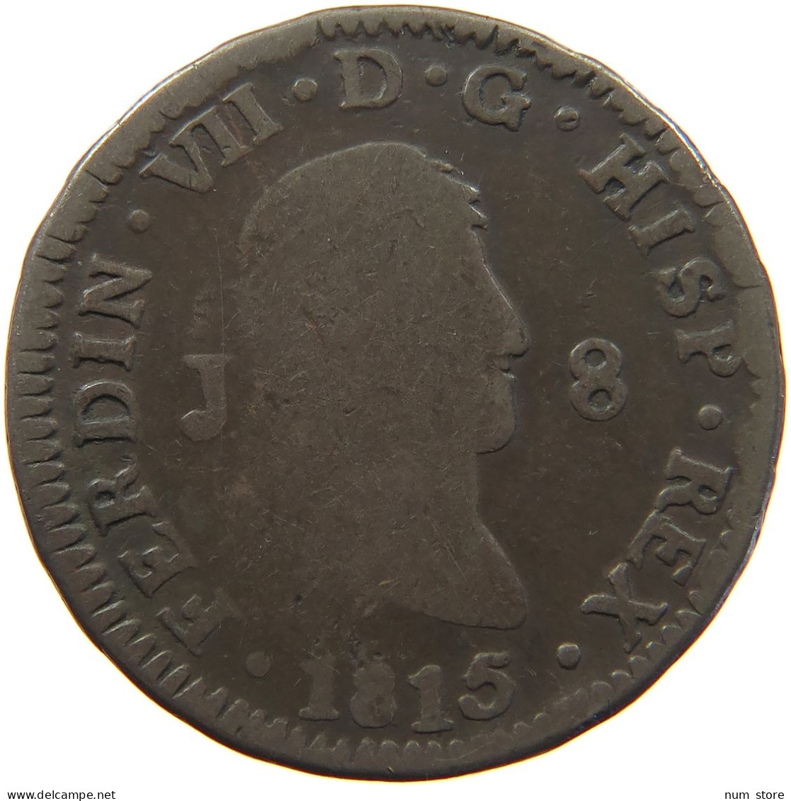 SPAIN 8 MARAVEDIS 1815 FERNANDO VII. #MA 065659 - Premières Frappes