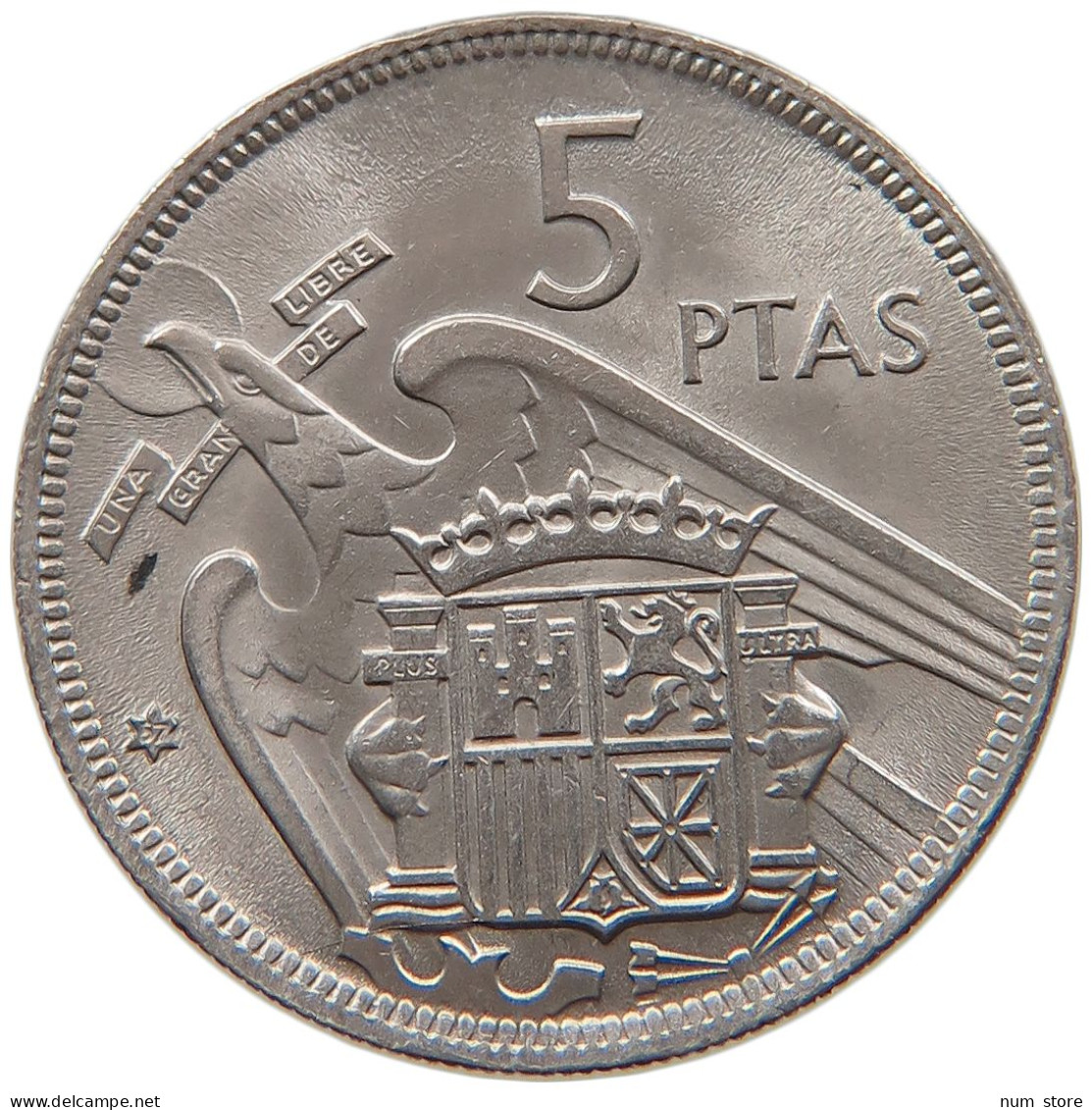 SPAIN 5 PESETAS 1957 57  #MA 067622 - 5 Pesetas