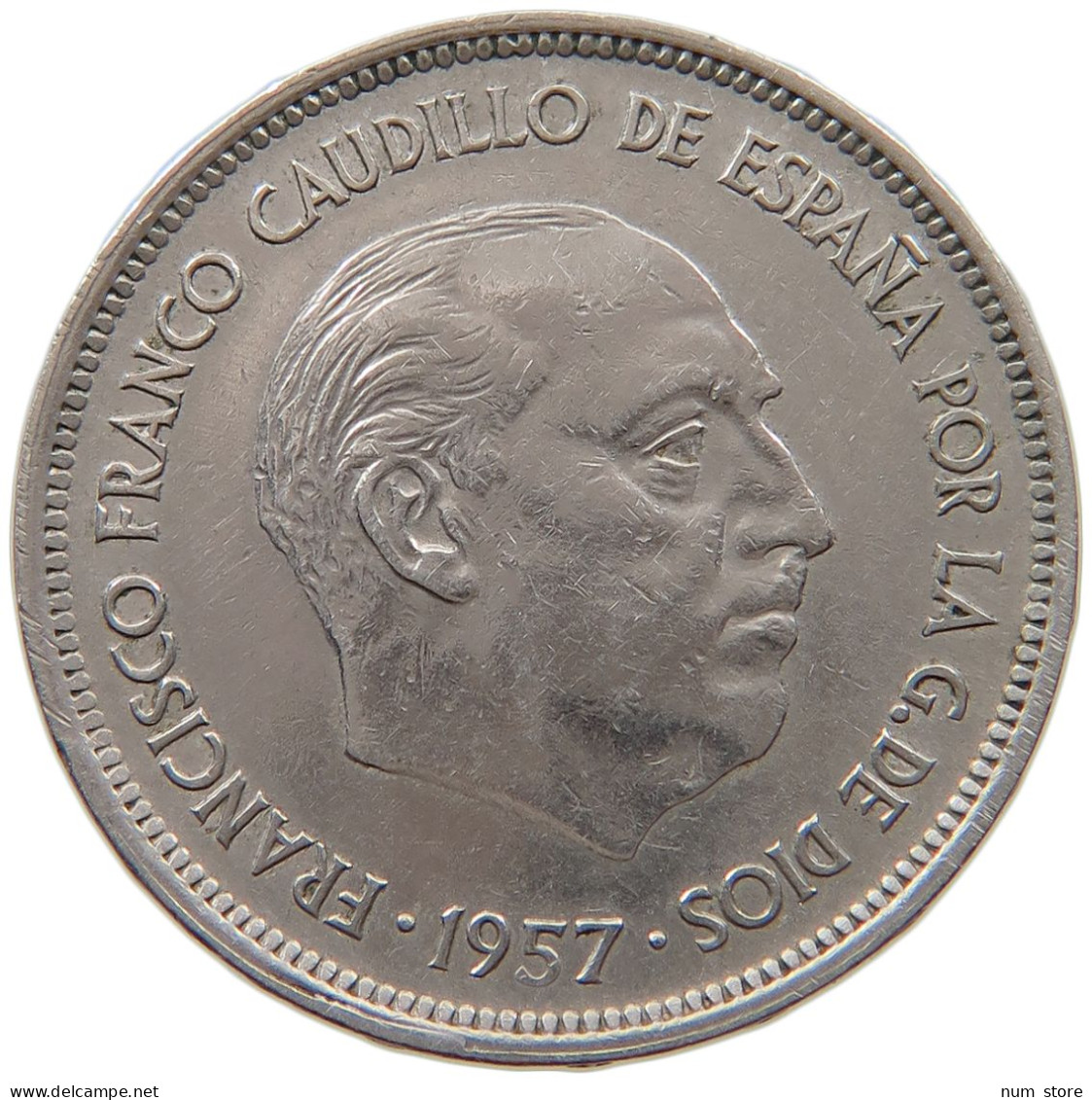 SPAIN 25 PESETAS 1957 58 FRANCISCO FRANCO 1939-1975 #MA 073136 - 25 Peseta