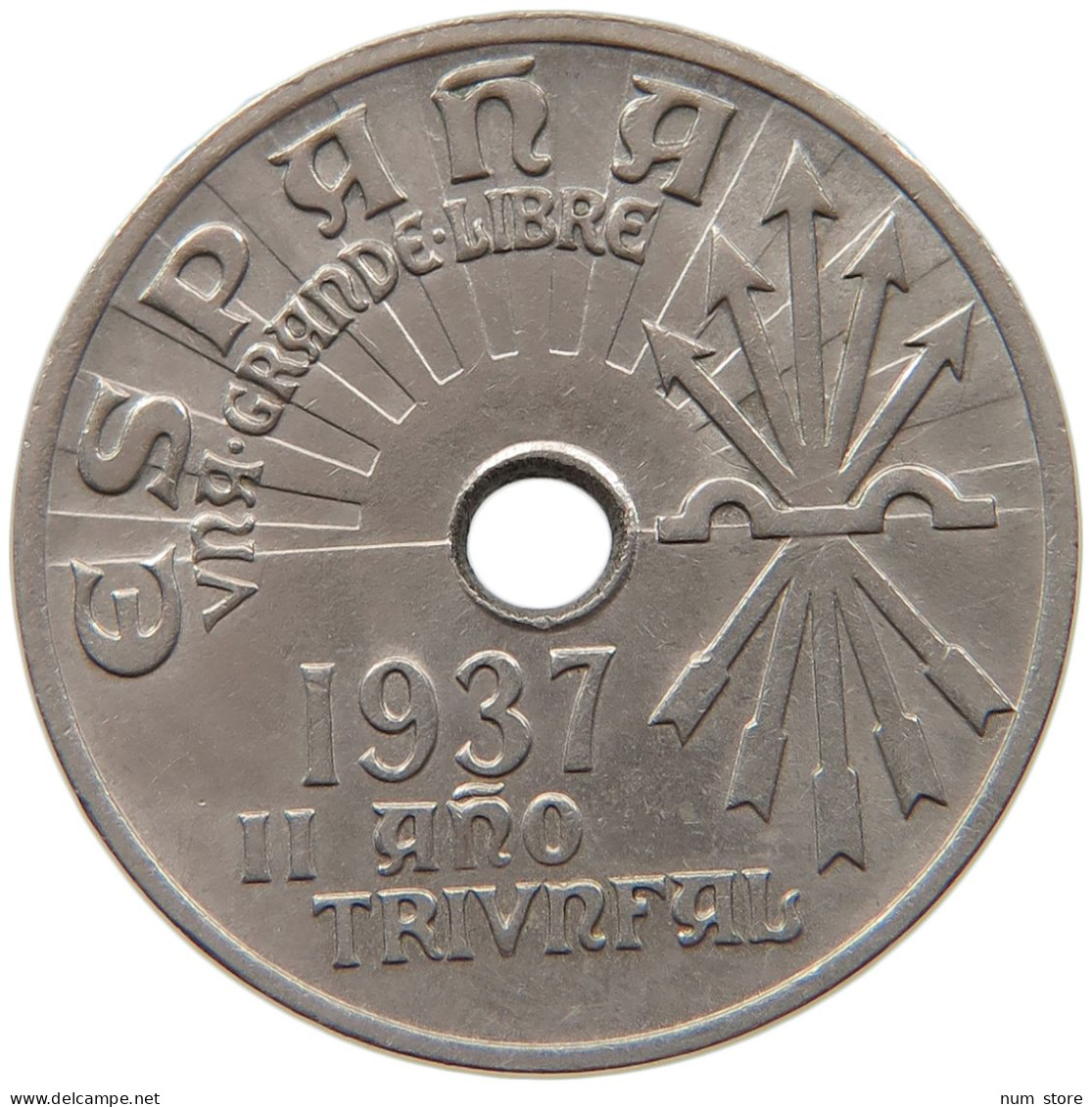 SPAIN 25 CENTIMOS 1937  #MA 063938 - 25 Centesimi