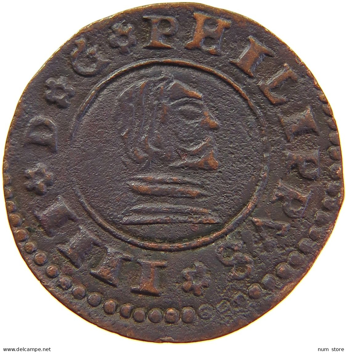 SPAIN 16 MARAVEDIS 1663 FELIPE IV. 1621-1665 #MA 059623 - Premières Frappes