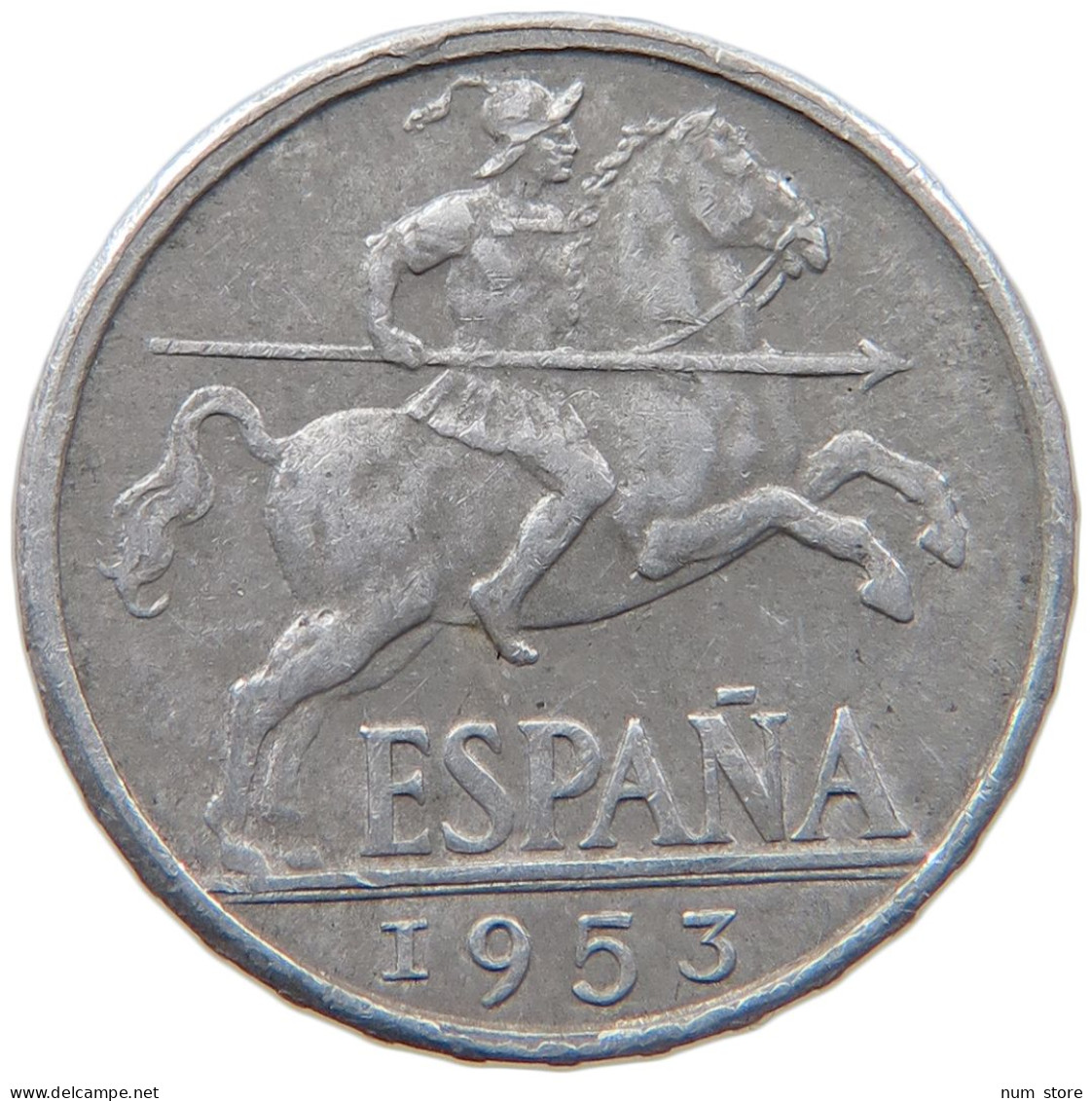 SPAIN 10 CENTIMOS 1953 FRANCISCO FRANCO 1939-1975 #MA 098813 - 10 Centimos