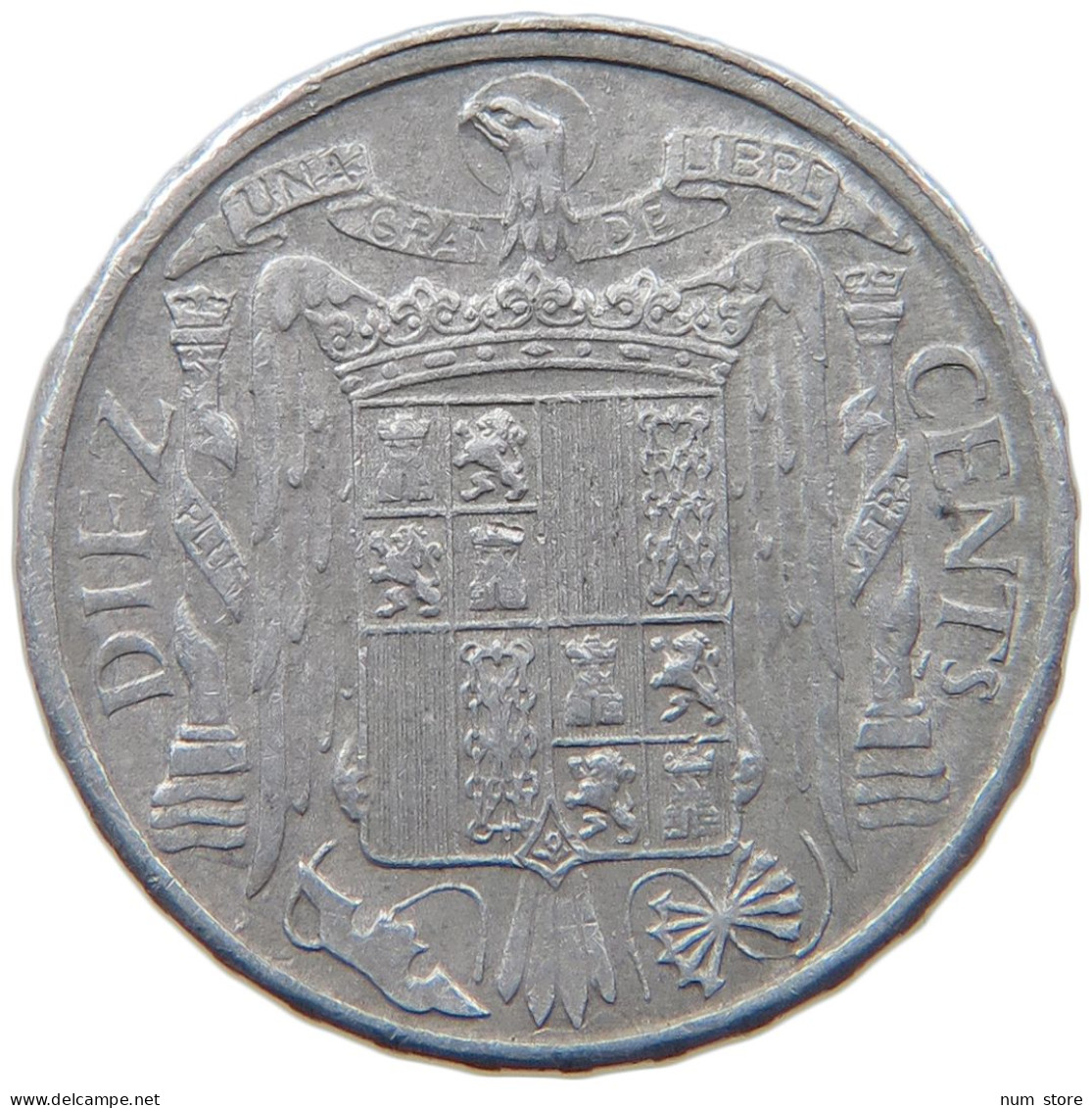 SPAIN 10 CENTIMOS 1953 FRANCISCO FRANCO 1939-1975 #MA 098813 - 10 Centimos