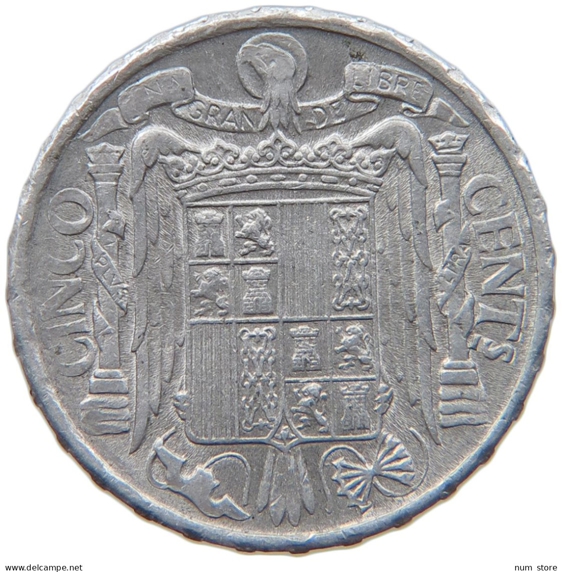 SPAIN 10 CENTIMOS 1945  #MA 065678 - 10 Centimos