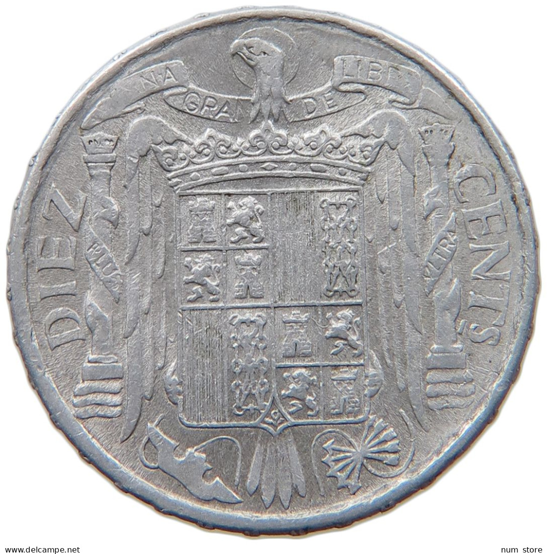 SPAIN 10 CENTIMOS 1945  #MA 065676 - 10 Centimos