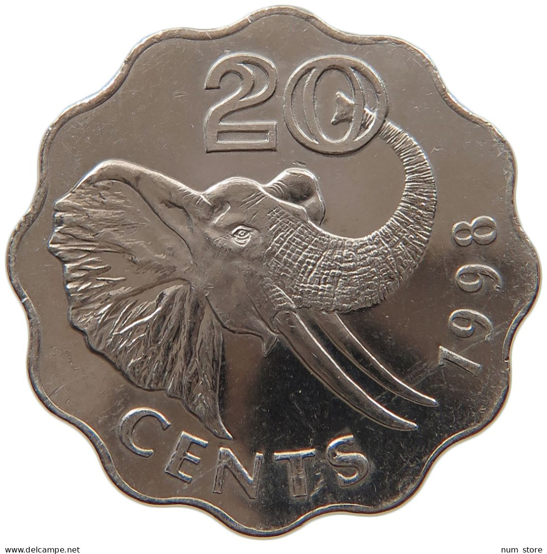 SWAZILAND 20 CENTS 1998  #MA 066889 - Swaziland