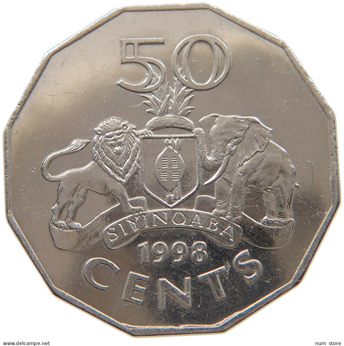 SWAZILAND 50 CENTS 1998  #MA 066840 - Swazilandia