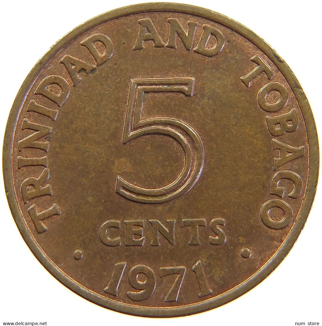 TRINIDAD TOBAGO 5 CENTS 1971  #MA 063126 - Trinité & Tobago