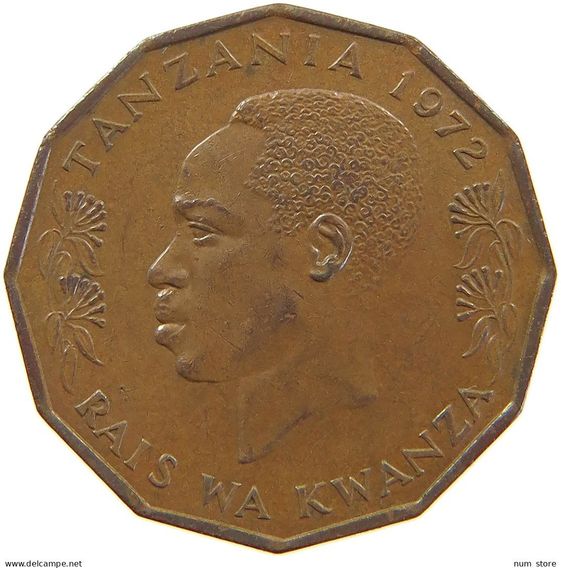 TANZANIA 5 SENTI 1972  #MA 066868 - Tanzanía