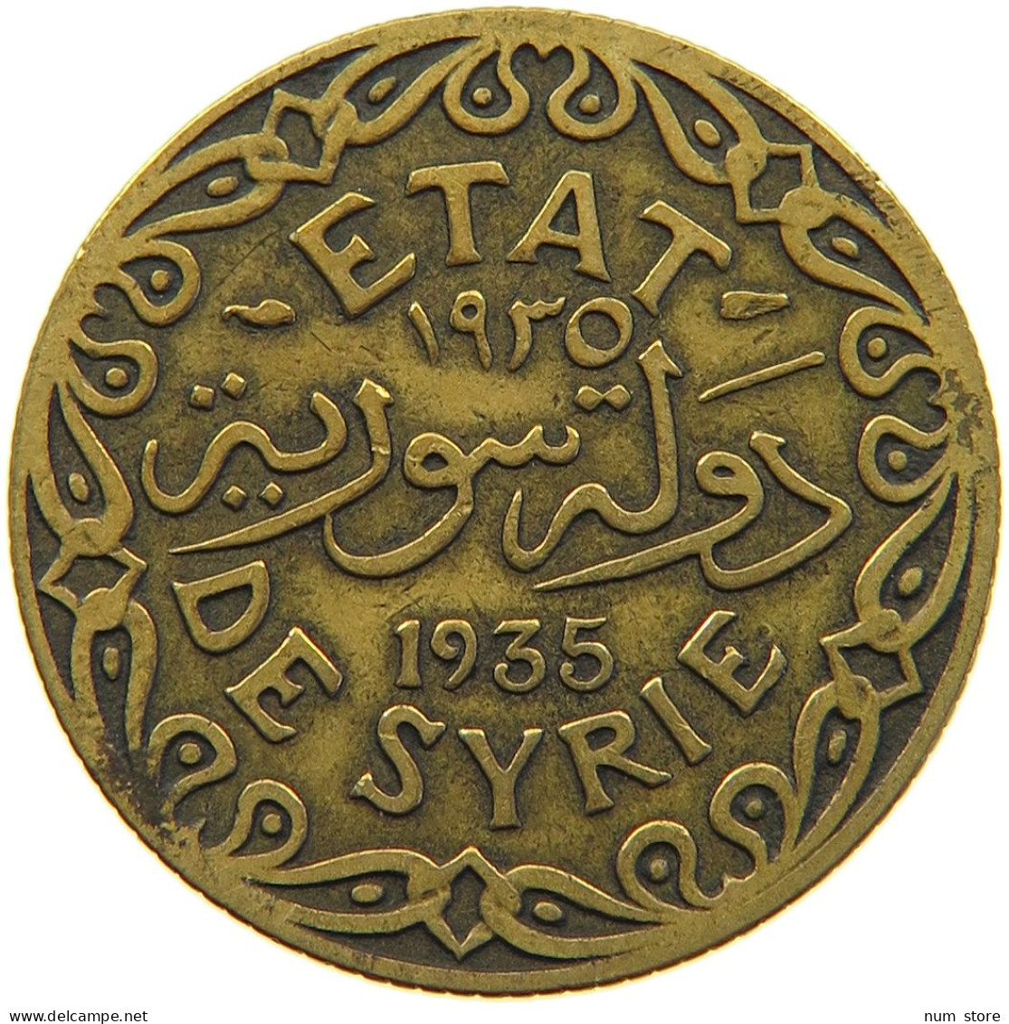 SYRIA 5 PIASTRES 1935  #MA 010819 - Syrien