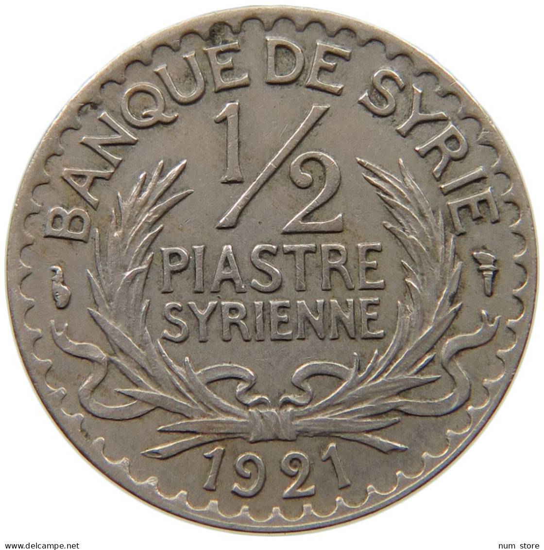 SYRIA 1/2 PIASTRE 1921  #MA 010538 - Syria