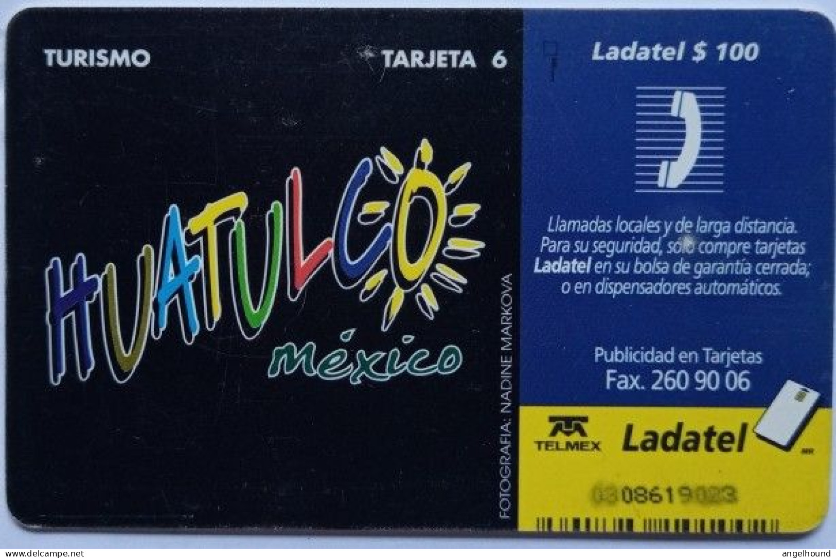 Mexico Ladatel  $100 Chip Card - T6 Huatulco , Oaxaca - Mexique