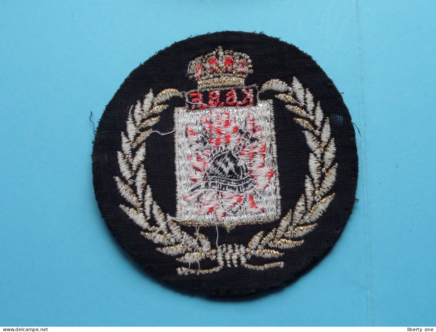 K.B.B.F. > BRANDWEER POMPIER FEUERWEHR ( See SCAN ) Textiel ( 8 Cm. ) ! - Brandweer