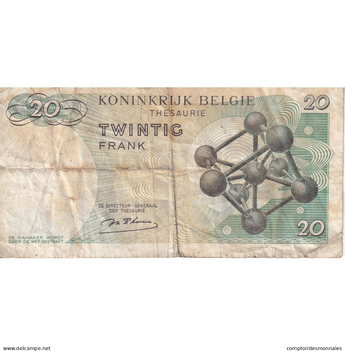 Belgique, 20 Francs, 1964, 1964-06-15, KM:138, TB - 20 Francs
