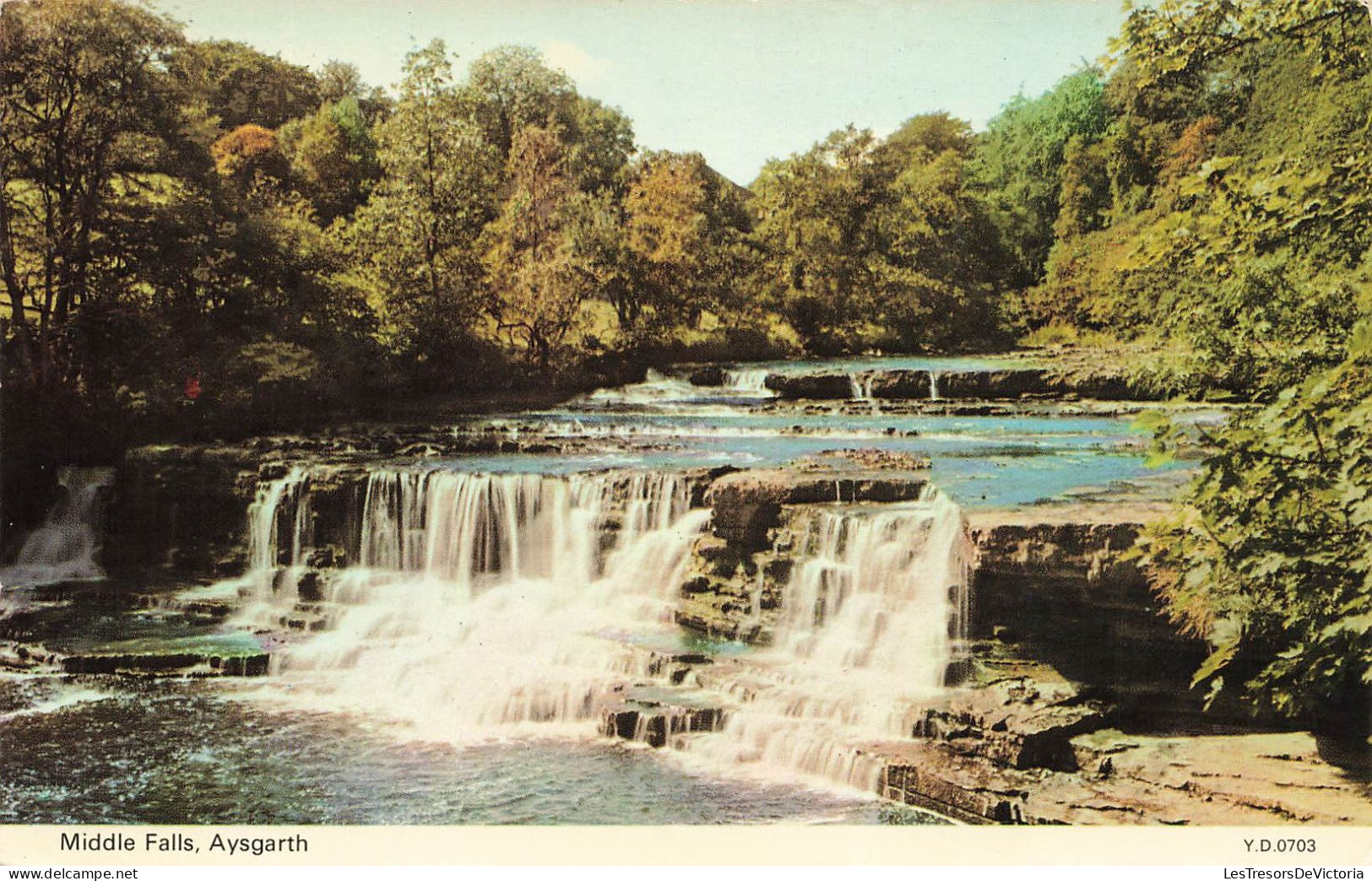 ROYAUME-UNI - Aysgarth - Middle Falls - Colorisé - Carte Postale - Other & Unclassified