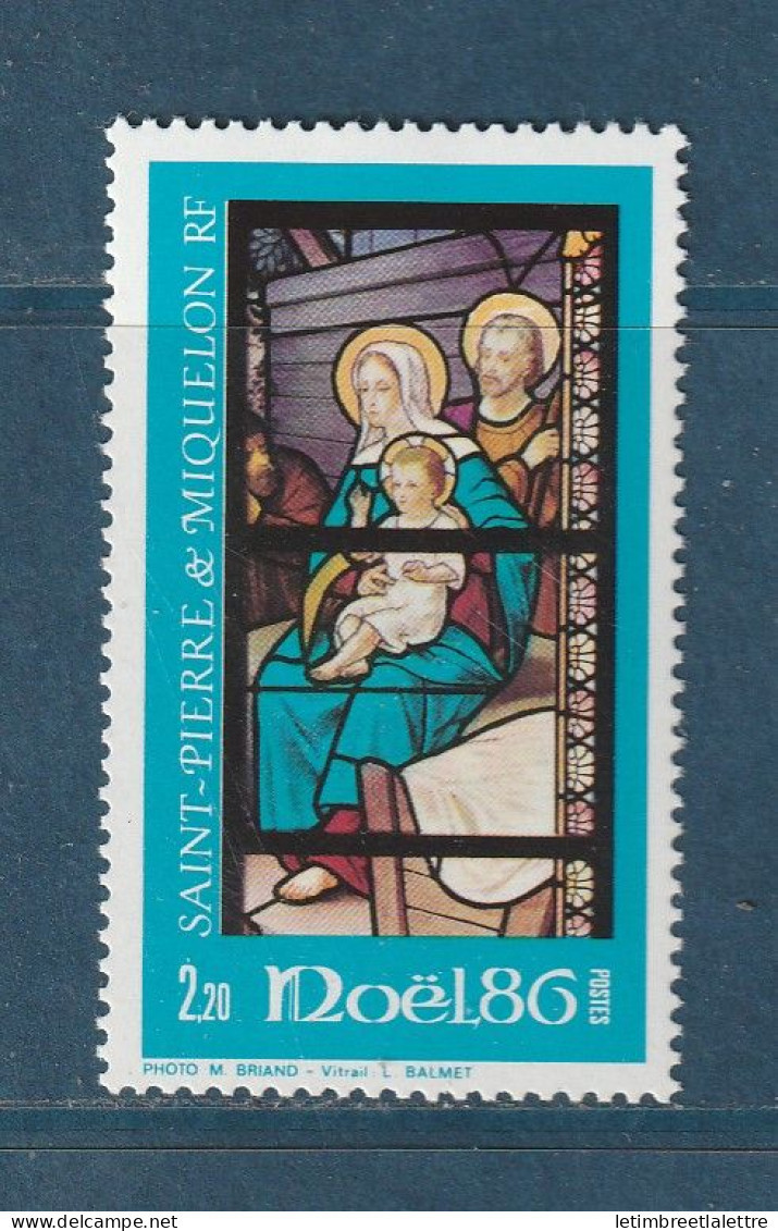 Saint-Pierre Et Miquelon - YT N° 474 ** - Neuf Sans Charnière - 1986 - Neufs