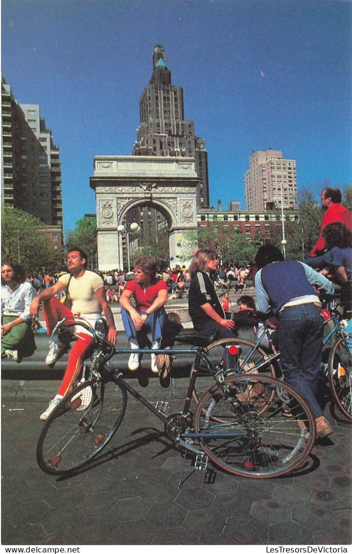 ETATS-UNIS - Washington Square Park - Animé - Colorisé - Carte Postale - Other & Unclassified