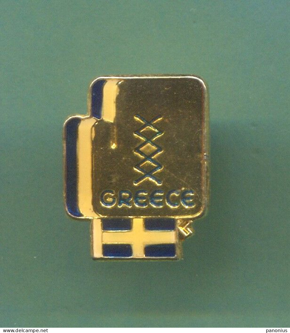 Boxing Box Boxen Pugilato - Greece Federation Association, Vintage Pin  Badge  Abzeichen - Boxeo