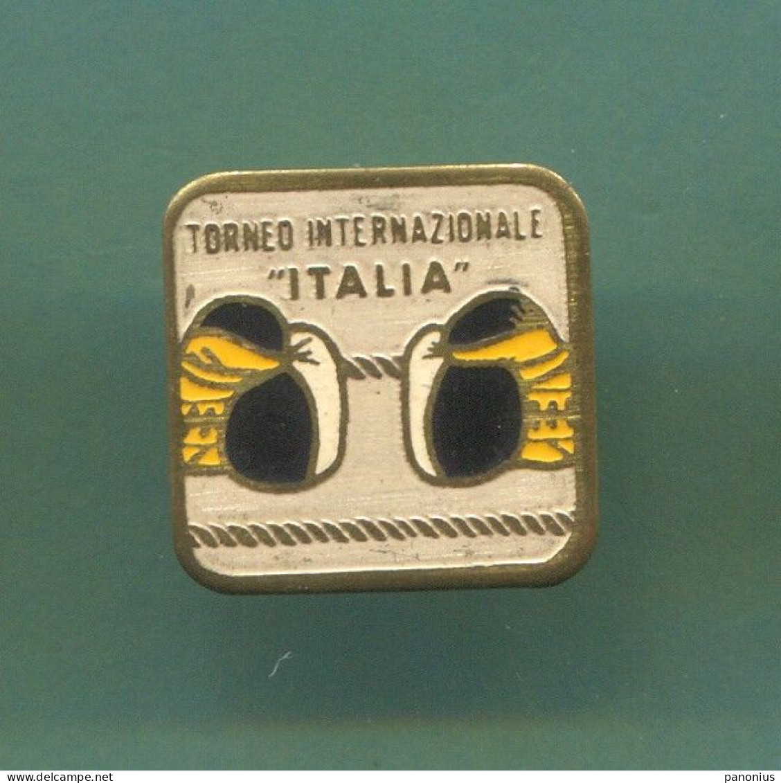 Boxing Box Boxen Pugilato - Torneo Internazionale ITALIA, Vintage Pin  Badge  Abzeichen - Boxe