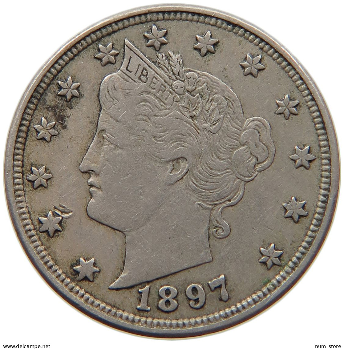 USA NICKEL 1897  #MA 063977 - 1883-1913: Liberty