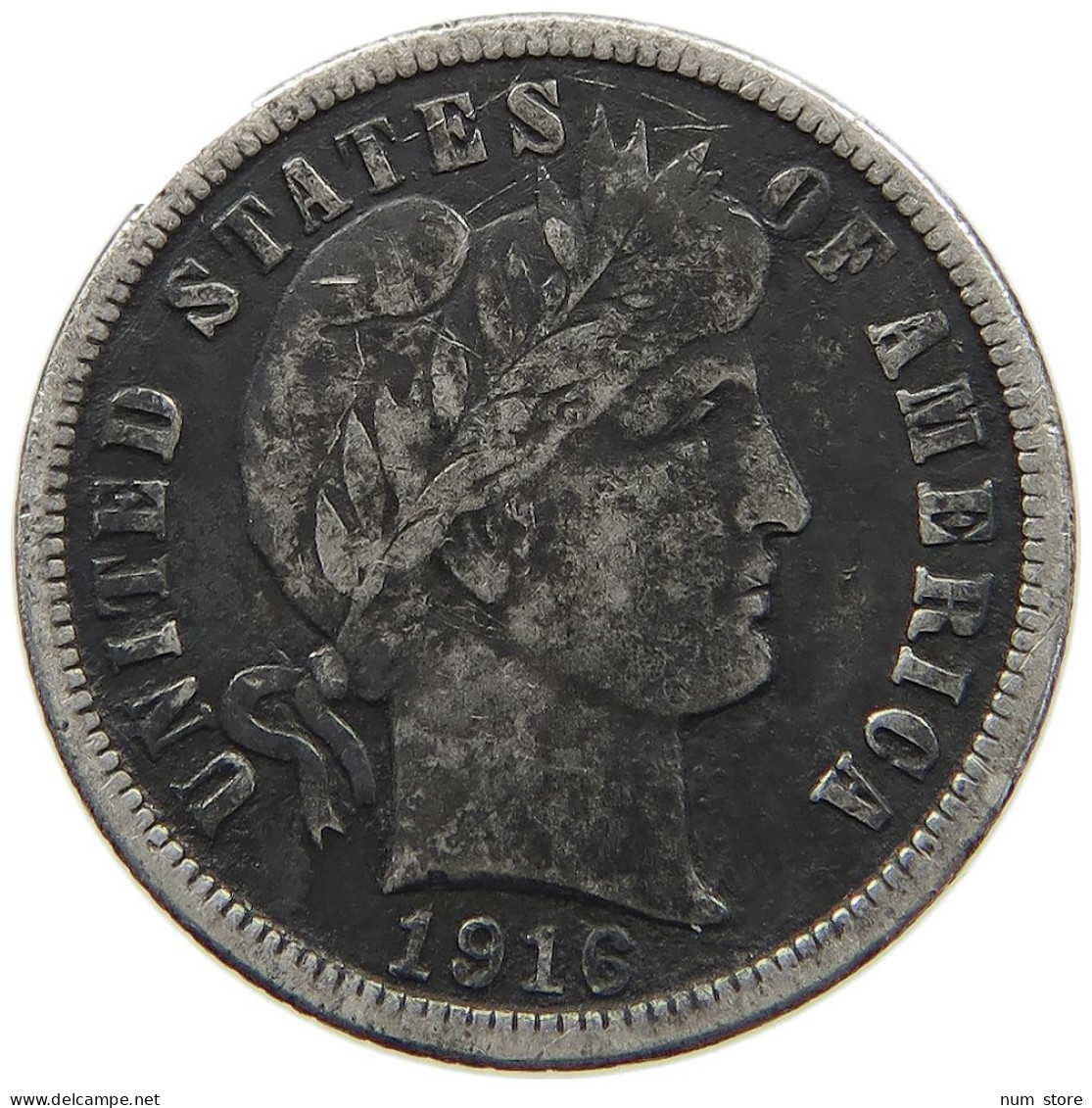 USA DIME 1916  #MA 021490 - 1892-1916: Barber