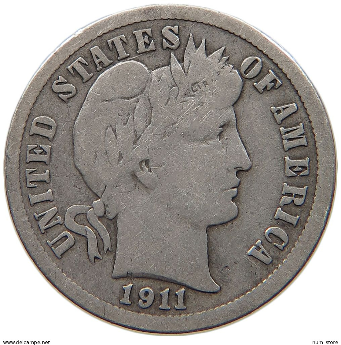 USA DIME 1911 BARBER #MA 068319 - 1892-1916: Barber