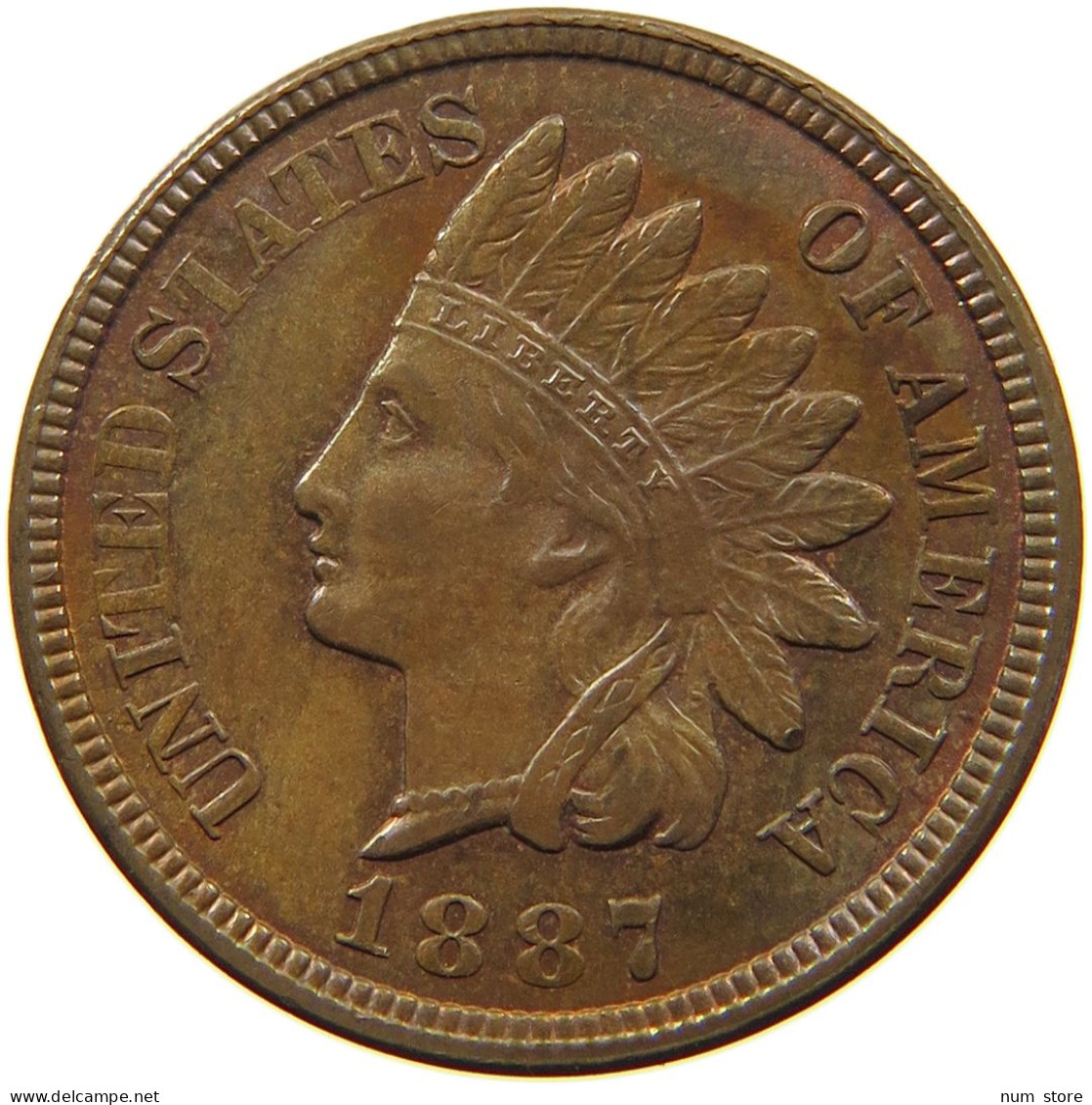 USA CENT 1887  #MA 009624 - 1859-1909: Indian Head