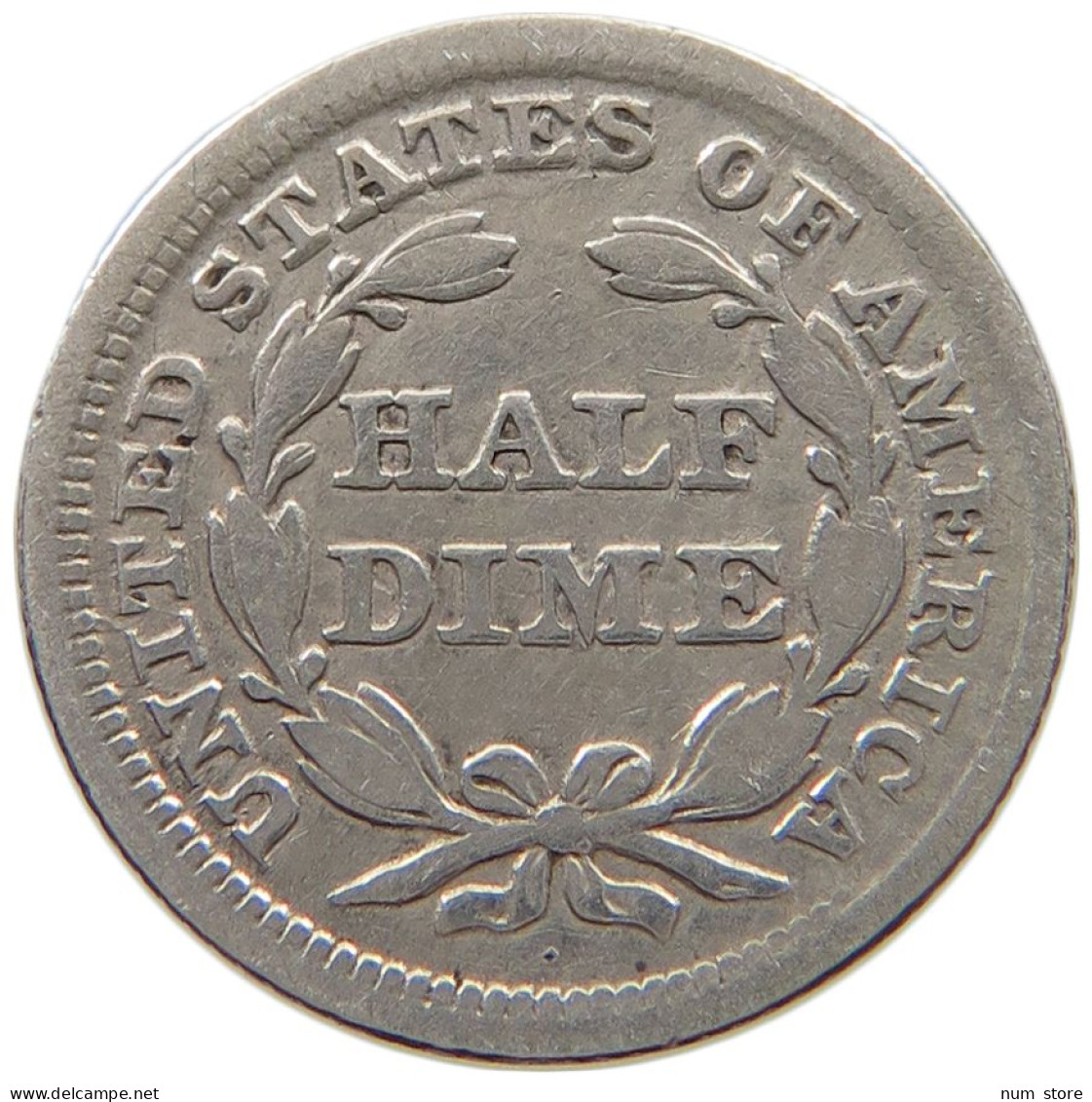 USA 1/2 DIME 1853  #MA 001255 - 1837-1891: Seated Liberty